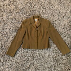 Renfrew Tan Button Front Blazer